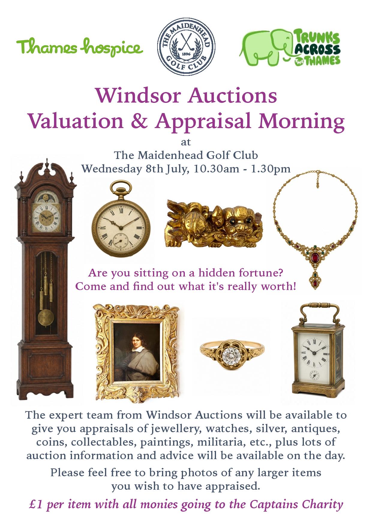 Valuation and Appraisal Morning at The Maidenhead Golf Club in support of Thames Hospice